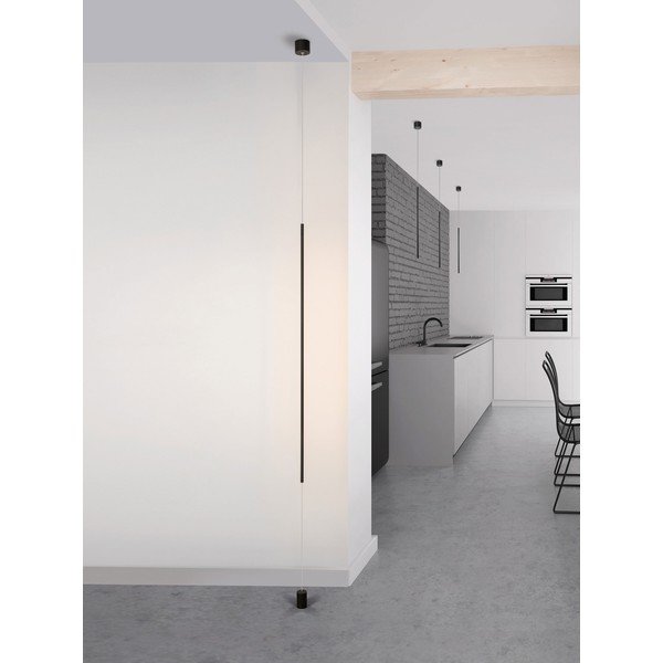 Matt must alumiiniumist LED-põrandalamp (kõrgus 300 cm) Elettra - Nova Luce-image-1