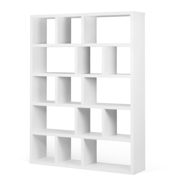 Valge raamaturiiul 150x198 cm Berlin – TemaHome-image-2