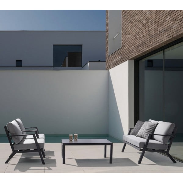 Hall alumiiniumist aiamööbli komplekt 4-le Harley - Bizzotto-image-1