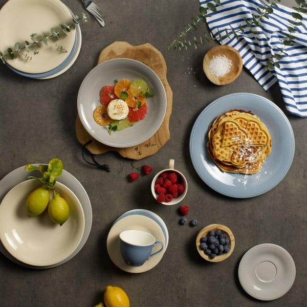 Valge ja beež portselanist magustoidutaldrik Villeroy & Boch , ø 21,5 cm Like Color Loop - like | Villeroy & Boch-image-1