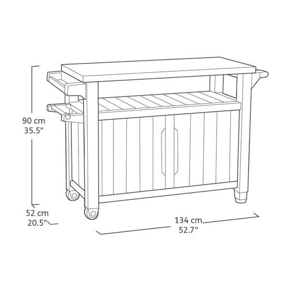 Aia grillilaud 134x52 cm Unity – Keter-image-3