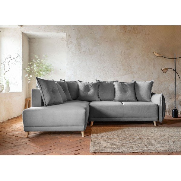 Hall velvetist nurgadiivanvoodi (vasak nurk) Lazy Lukka - Miuform-image-1