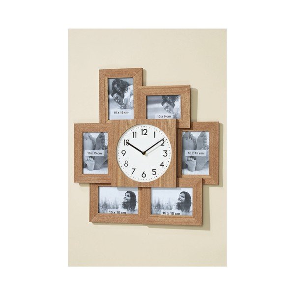 Nástěnné hodiny s fotorámečky Frame