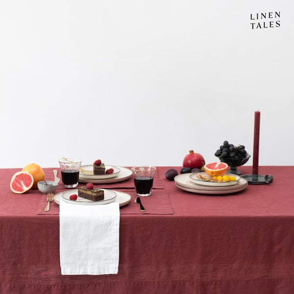 Linane laudlina 140x140 cm Marsala - Linen Tales-image-4