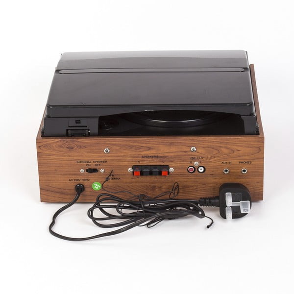 Černý gramofon s rádiem GPO Empire Black TG-192-image-1