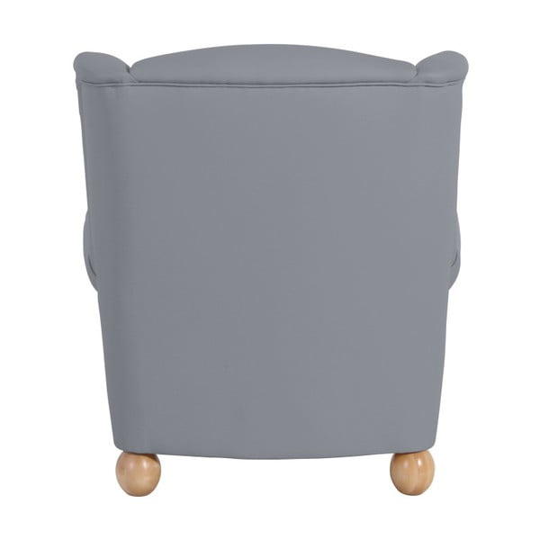 Šedé křeslo ušák Max Winzer Monarch Gray-image-3