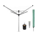 Hõbedane välitingimustes kasutatav pesukuivatusrest 50 m Lift-o-Matic Advance – Brabantia