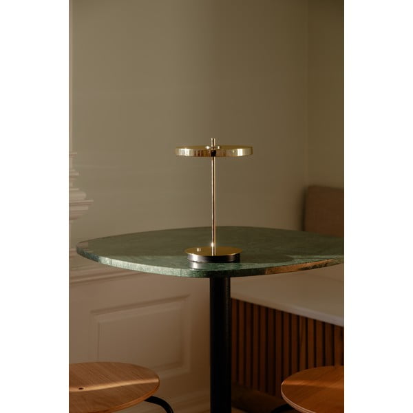 LED dimmerdatav kuldne lauavalgusti metallist lambivarjuga (kõrgus 31 cm) Asteria Move - UMAGE-image-1