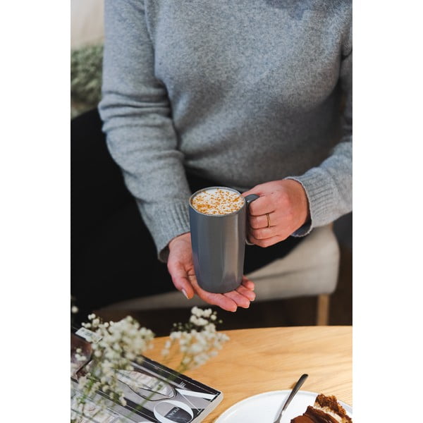 Hallid kivikeraamikast tassid 2tk komplektis 330 ml Fuori - Vialli Design-image-1