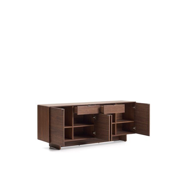 Tumepruun kummut 194,5x78x45 cm Norlen - Kave Home-image-4