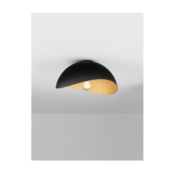 Matt must/kuldne metallist laelamp Opsi - Nova Luce-image-3