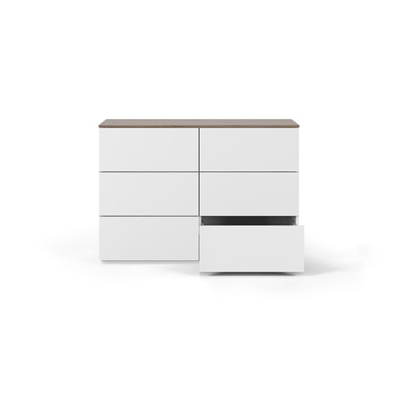 Valge/pruun madal kapp 120x84 cm Join - TemaHome-image-3