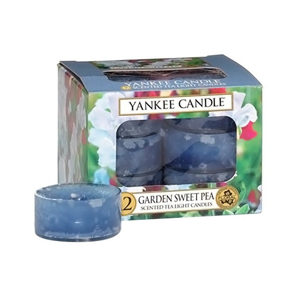 Sada 12 vonných svíček Yankee Candle Květy ze zahrádky, doba hoření 4 - 6 hodin