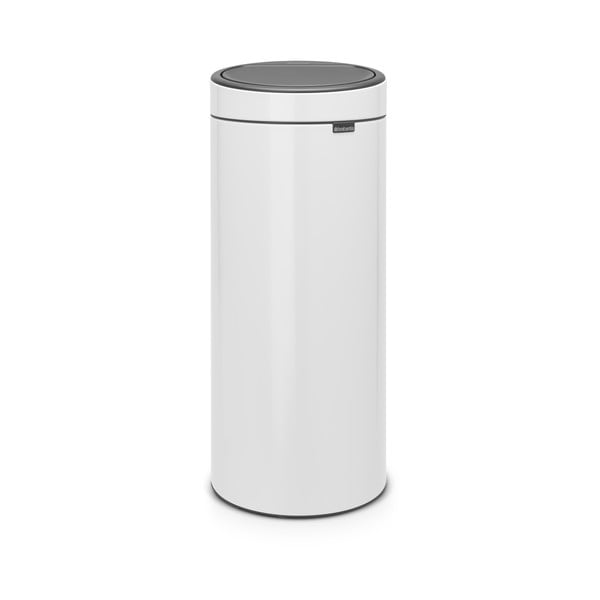 Valge terasest prügikast 30 l Touch Bin - Brabantia