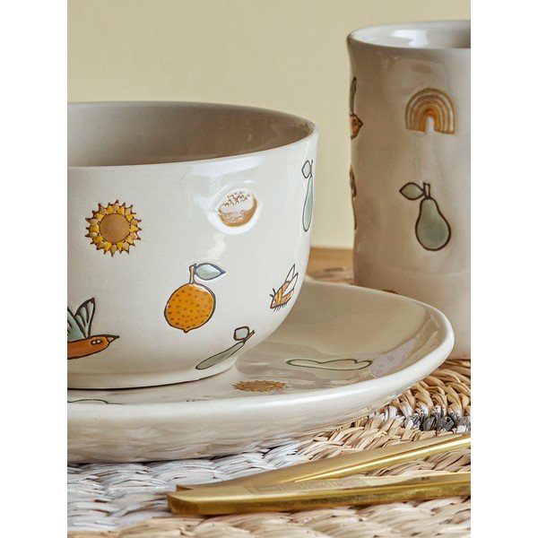 Kivinõudest laste õhtusöögikomplekt 3 osa Agnes - Bloomingville Mini-image-2