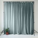 Hallikassinine linane kardin 140x300 cm Blue Fog - Linen Tales