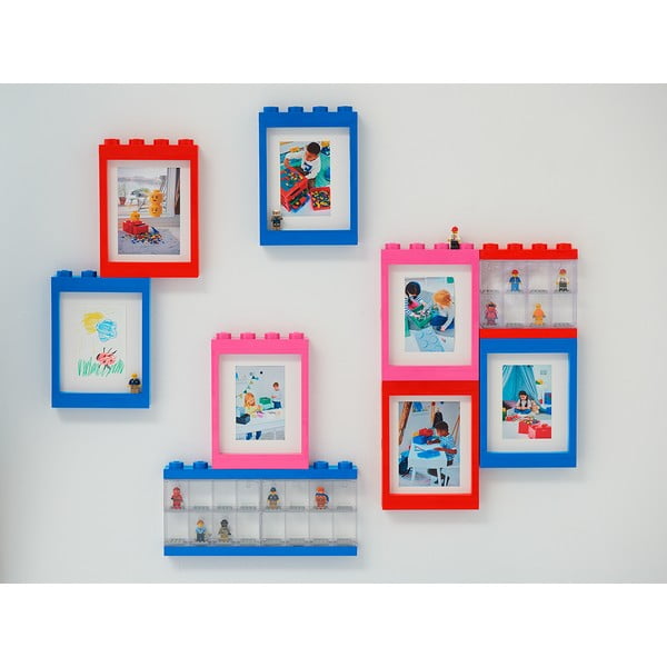 Punavalge kogumiskarp 8 minifiguuri jaoks - LEGO®-image-1