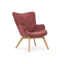 Punane velvetist tugitool Niko - Ropez