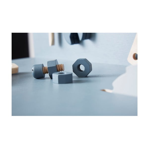 Laste komplekt puidust osadest Play Toolbox - Flexa-image-1