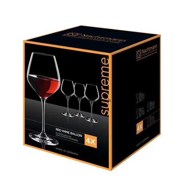 4 kristallklaasi komplekt Burgundia, 840 ml Supreme - Nachtmann-image-1