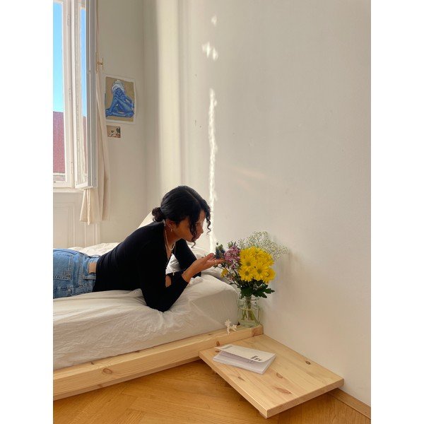 Loodusliku värvi männipuidust 2 öökapi komplekt Looduslik Dock - Karup Design-image-3