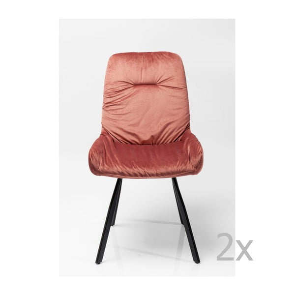 Sada 2 jídelních židlí s ocelovou konstrukcí Kare Design Berry
