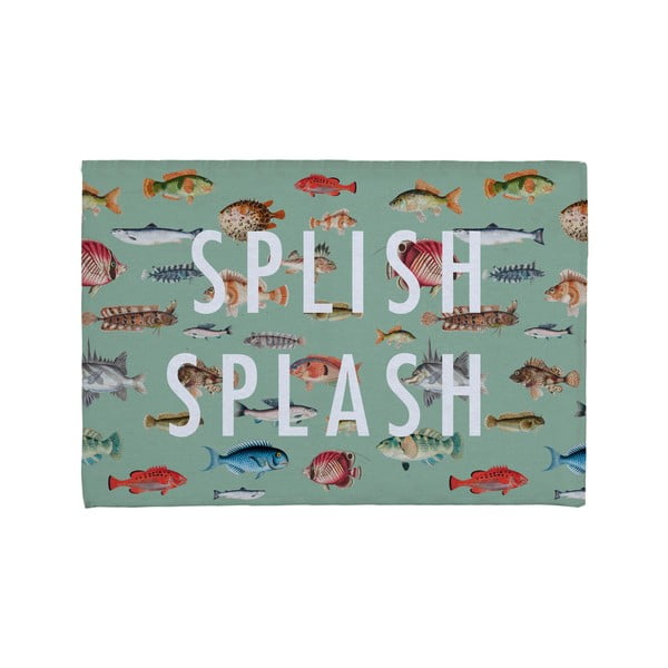 Roheline vannitoamatt puuvillase seguga , 40 x 60 cm Splish Splash - Really Nice Things
