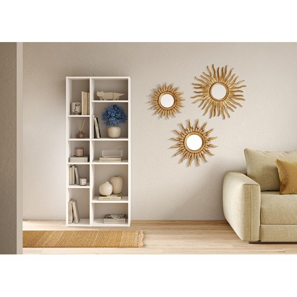 Valge raamaturiiul 77x180 cm Iris - TemaHome-image-4