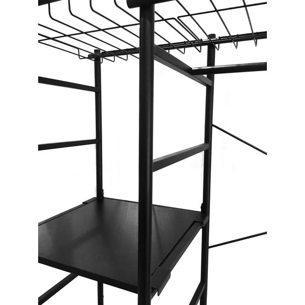 Must metallist riidekapp 120x182 cm Storn - Kave Home-image-3