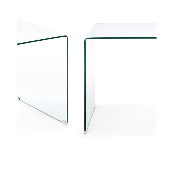 Klaasist töölaud 70x125 cm Burano – Kave Home-image-2