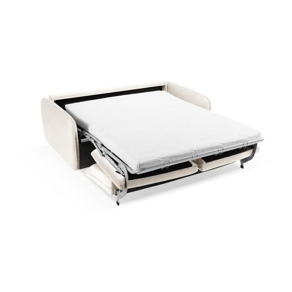 Kreem sametist diivanvoodi 214 cm Vienna - Cosmopolitan Design-image-4