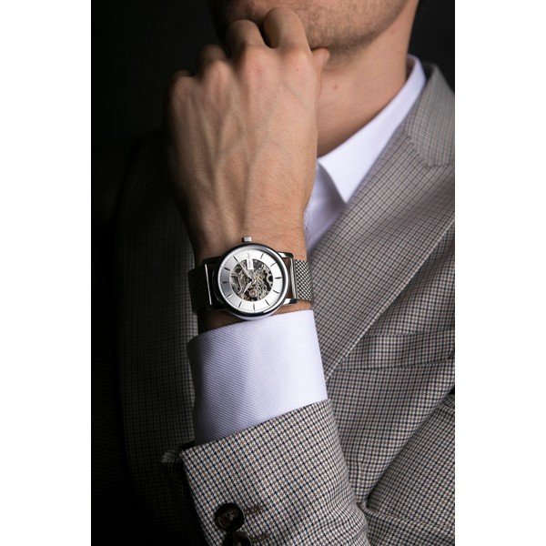 Pánské hodinky s páskem z nerezové oceli ve stříbrné barvě Walter Bach Randy-image-3