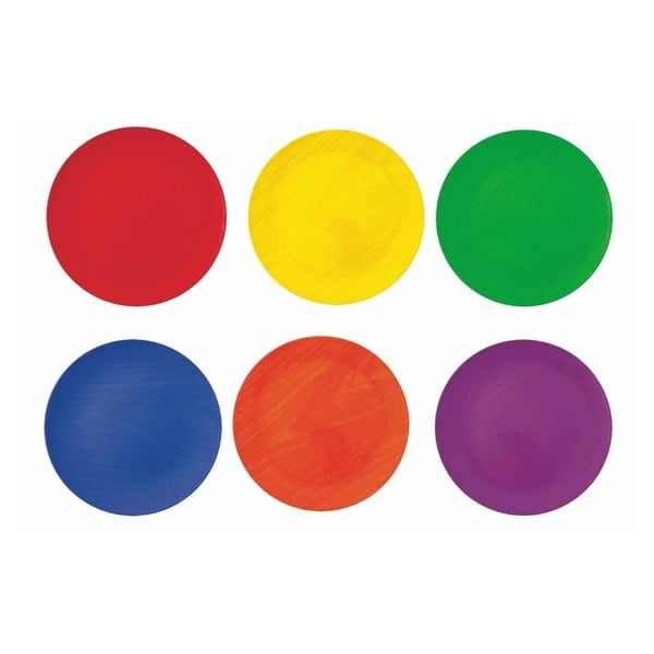 Sada 6 barevných talířů Villa d'Este Cascina Piatto,⌀ 33 cm