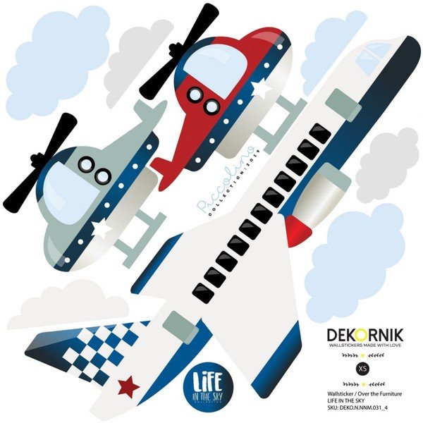 Seinakleebiste komplekt Life in the Sky - Dekornik-image-4