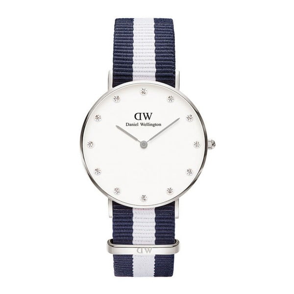 Dámské modro-bílé hodinky Daniel Wellington Telford