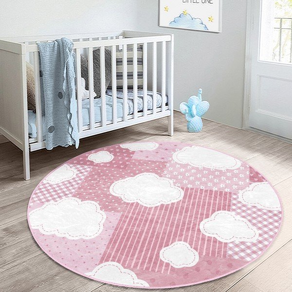 Roosa laste vaip ø 100 cm Comfort - Mila Home-image-2