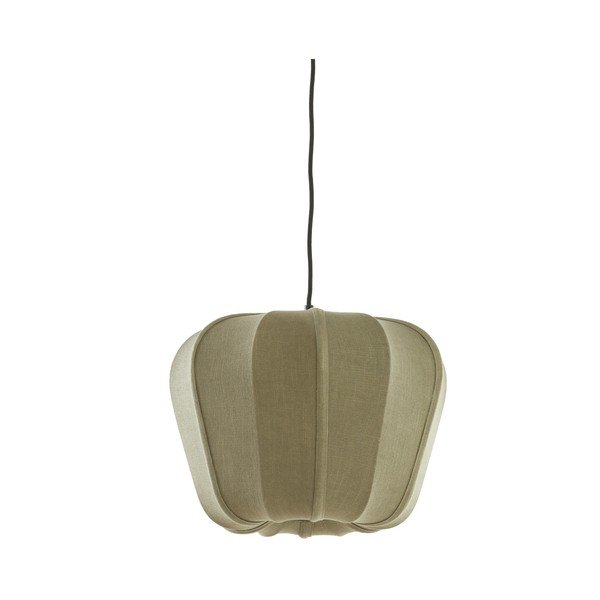 Roheline ripplamp tekstiilist varjuga Zubedo - Light & Living