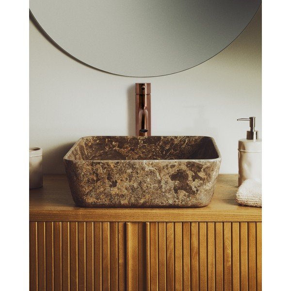 Halli kivist kraanikauss 40x40 cm Darnen - Kave Home-image-1