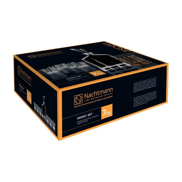 Kristallklaasist dekanteri ja 6 viskiklaasi komplekt Aspen - Nachtmann-image-4