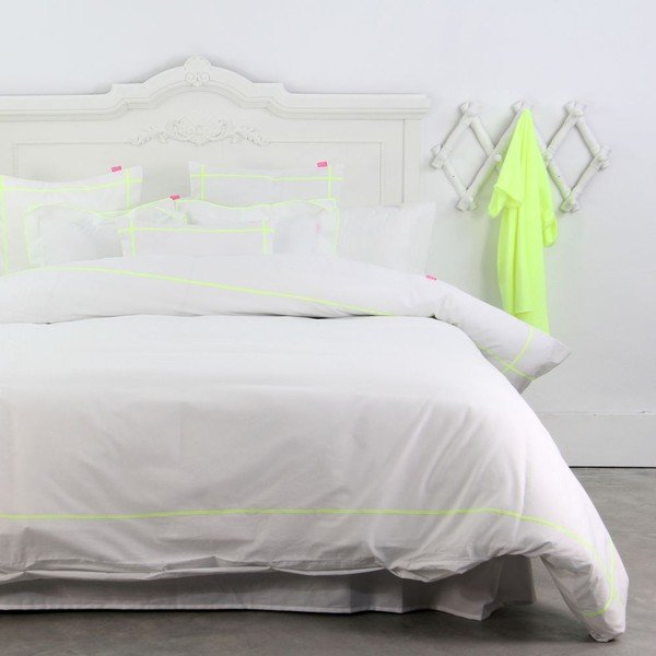 Povlak na peřinu Basic Fluor Yellow, 200x200 cm-image-2