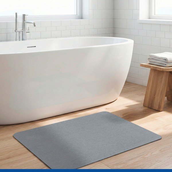 Hall diatomiitmullast vannimatt 50x80 cm Simi - Wenko-image-1