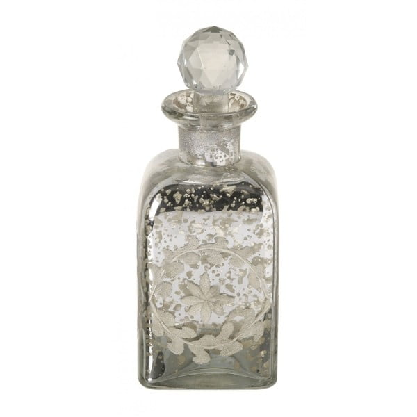 Skleněná lahev na parfém Parlane Perfume Silver, 17 cm