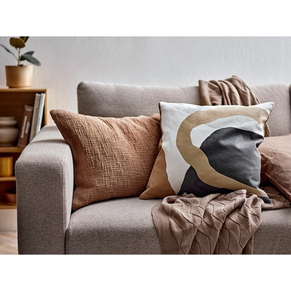 Pruun kootud tekk 130x170 cm Gentle - Södahl-image-1