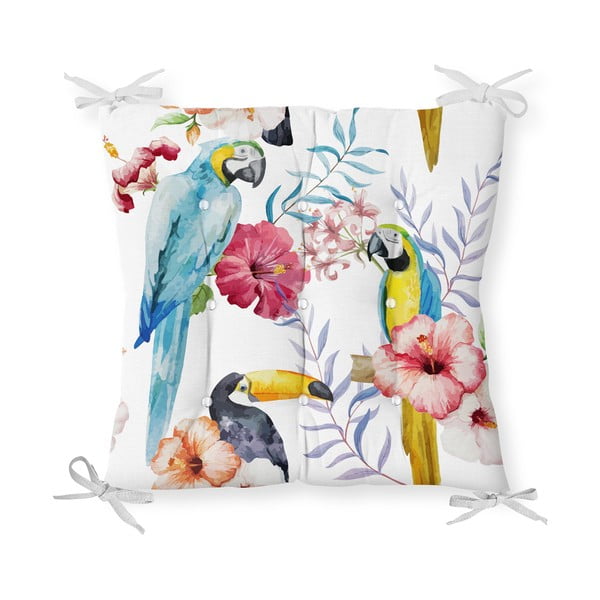 Puuvillasegust Jungle Birds istmepadi, 40 x 40 cm - Minimalist Cushion Covers