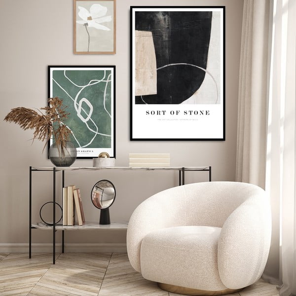 Plakat raamis 72x102 cm Sort Of Stone - Malerifabrikken-image-1