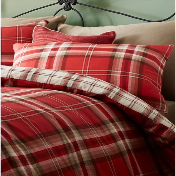 Punane voodipesu kaheinimesevoodile Punane, 200 x 200 cm Kelso - Catherine Lansfield-image-1