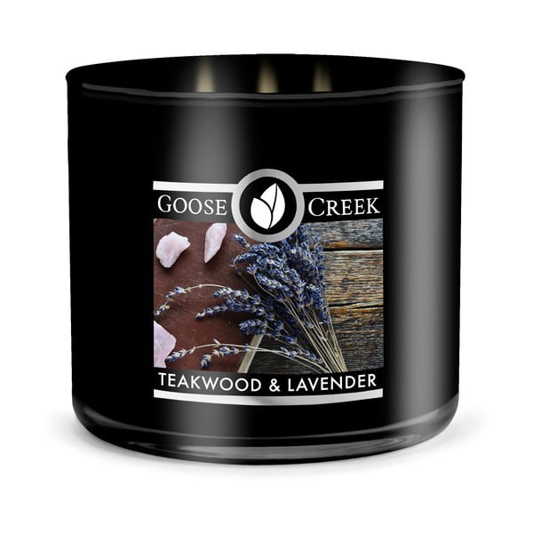 Meeste lõhnaküünal Teakwood & Lavendel karbis, 35 tundi põlemist Men's Collection - Goose Creek
