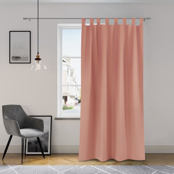 Pink Tab kardin, 140 x 250 cm Oxford - AmeliaHome-image-1