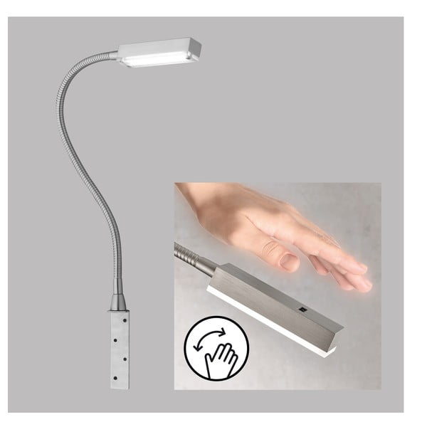 Hõbedane metallist dimmerdatav LED kohtvalgusti Raik - Fischer & Honsel-image-2