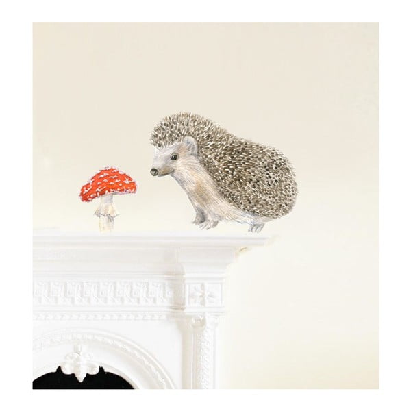 Znovu snímatelná samolepka Hedgehog, 30x21 cm